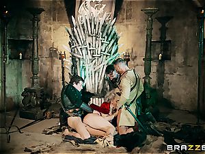 pummeling the princess on of the iron throne one last time