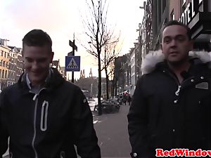 gigantic Amsterdam hooker cockriding tourist